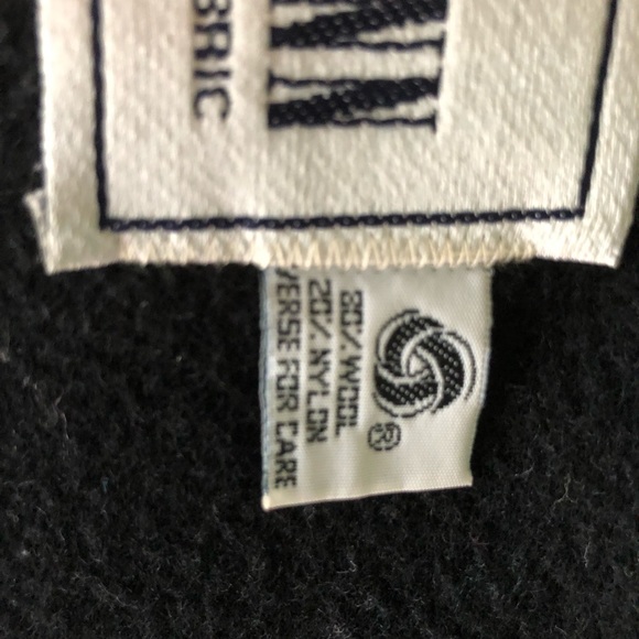 SPENCER DOUGLAS FORSTMANN WOOL BLND BLCK W/BRWN COLLAR & CUFFS USA MADE - Picture 4 of 13